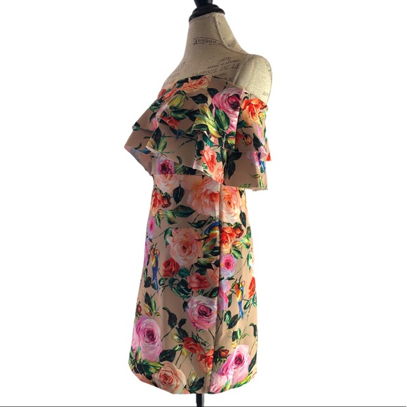 Alexia Admor Floral Off the Shoulder Mini Dress 2 - Picture 4 of 14